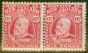 Collectible Postage Stamp from New Zealand 1910 6d Carmine SG392 P.14 x 14.5 Fine Mtd Mint Pair