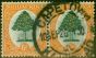 Rare Postage Stamp South Africa 1926 6d Green & Orange SG32 Good Used (2)