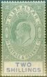 Old Postage Stamp from Gibraltar 1903 2s Green & Blue SG52 Fine & Fresh Lightly Mtd Mint (6)