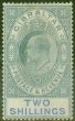 Old Postage Stamp from Gibraltar 1903 2s Green & Blue SG52 Good Mtd Mint (2)