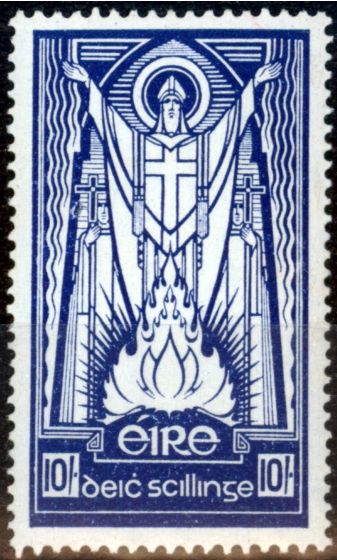 Collectible Postage Stamp from Ireland 1945 10s Dp Blue SG125 Fine MNH