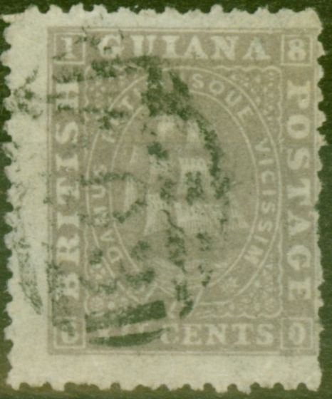 Valuable Postage Stamp from British Guiana 1867 12c Grey-Lilac SG75 P.12.5 x 13 Fine Used