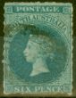 Collectible Postage Stamp from South Australia 1857 6d Slate-Blue SG10 Fine Used