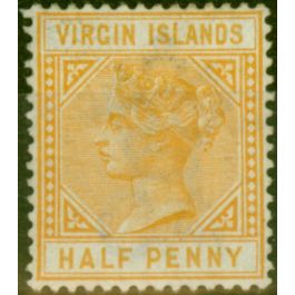 Buff Virgin Islands 1883 1/2d Yellow-Buff SG26 Fine Unused 