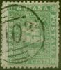 Valuable Postage Stamp from British Guiana 1863 24c Green SG56 Thin Paper Good Used