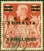 Old Postage Stamp from British Occu Somalia 1950 5s on 5s SGS31 Very Fine Used (3)