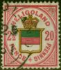 Collectible Postage Stamp Heligoland 1880 20pf Rose-Carmine Deep Green & Orange SG15a Fine Used