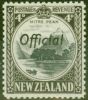 Rare Postage Stamp from New Zealand 1941 4d Black & Sepia SG0126b P.12.5 V.F MNH