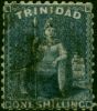 Trinidad 1862 1s Bluish Slate SG63 P.11.5 Good Used  Queen Victoria (1840-1901) Old Stamps