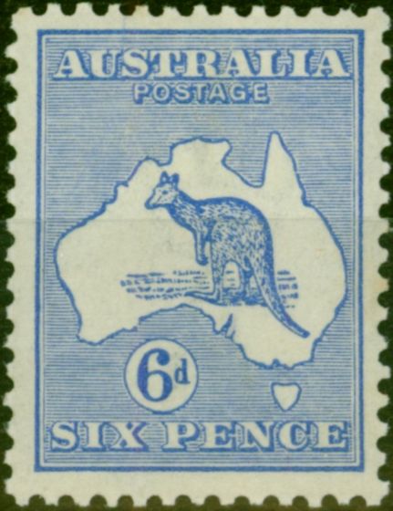 Rare Postage Stamp Australia 1915 6d Ultramarine SG26 Fine & Fresh LMM