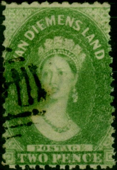Tasmania 1865 2d Yellow-Green SG71 Fine Used  Queen Victoria (1840-1901) Old Stamps