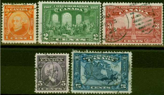 Valuable Postage Stamp Canada 1927 Set of 5 SG266-270 Fine Used