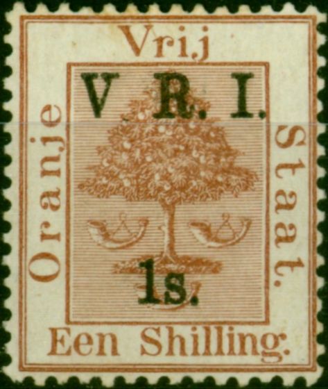 Valuable Postage Stamp O.F.S 1900 1s on 1s Brown SG110b ' No Stop After V' Good MM