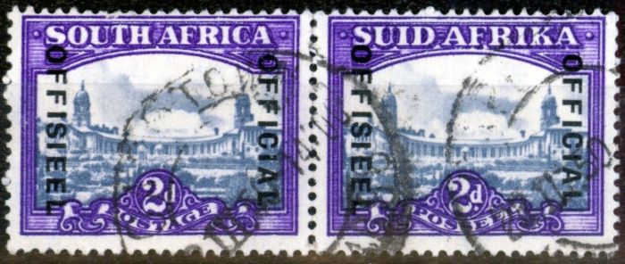 Collectible Postage Stamp from South Africa 1949 2d Slate & Brt Violet SG036b Fine Used (13)
