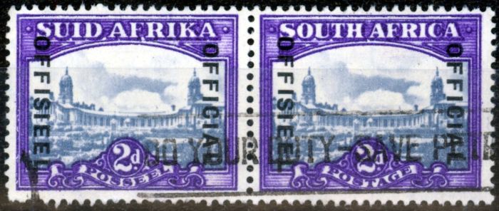 Rare Postage Stamp from South Africa 1949 2d Slate & Brt Violet SG036b Fine Used (14)