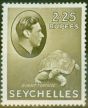 Rare Postage Stamp from Seychelles 1938 2R25 Olive SG148 Fine Mtd Mint