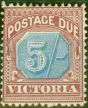 Valuable Postage Stamp from Victoria 1890 5s Dull Blue & Brown-Lake SGD10 Fine Mtd Mint