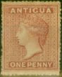 Collectible Postage Stamp from Antigua 1864 1d Dull Rose SG6 Fine Unused