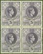 Valuable Postage Stamp from Swaziland 1943 2s6d Violet SG36a P.13.5 x 14 V.F MNH Block of 4