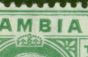 Old Postage Stamp from Gambia 1912 1/2d Green SG86avar Deformed B in GAMBIA V.F Very Lightly Mtd Mint
