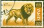 Rare Postage Stamp from Kenya 1966 20s Lion SG35var LION Doubled Re-Entry Un-LIsted V.F.U 36