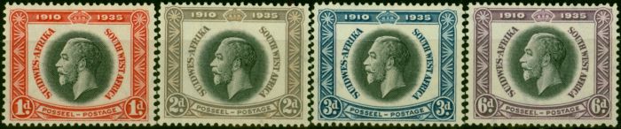 Old Postage Stamp S.W.A 1935 Jubilee Set of 4 SG88-91 Fine VLMM