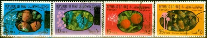 Old Postage Stamp from Iraq 1972 Set of 4 SG0987-0990 Fine Used