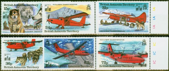 Rare Postage Stamp B.A.T 1994 Transportation Set of 6 SG240-245 V.F MNH