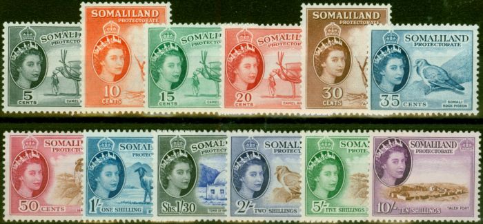 Valuable Postage Stamp Somaliland 1953-58 Set of 12 SG137-148 Fine LMM