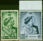 Valuable Postage Stamp Malta 1948 RSW Set of 2 SG249-250 Fine MNH