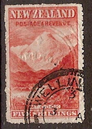 Embossed Mt Cook Stamp